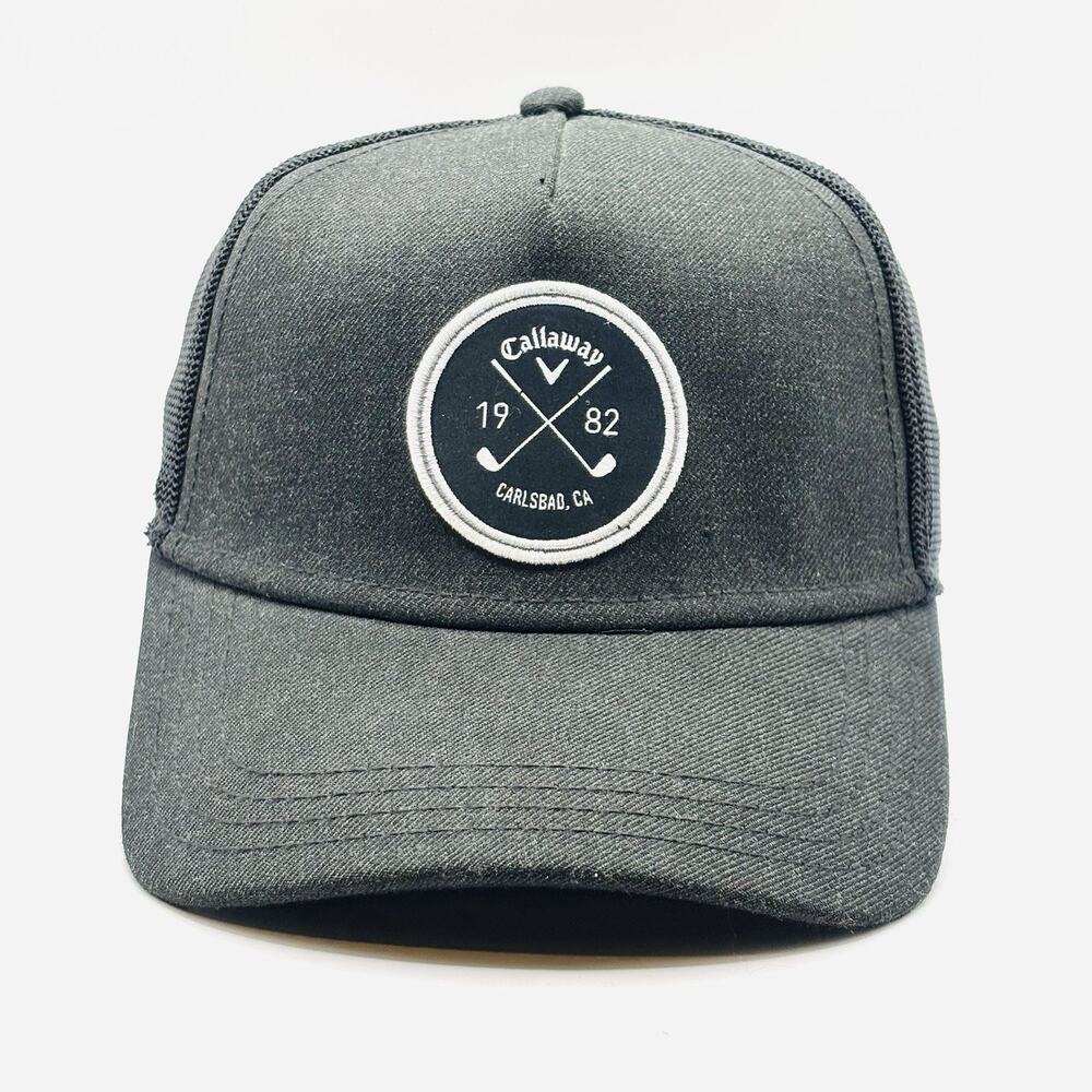 Callaway Golf Black Snapback Adults Hat Cap Carlsbad CA California Trucker Hat